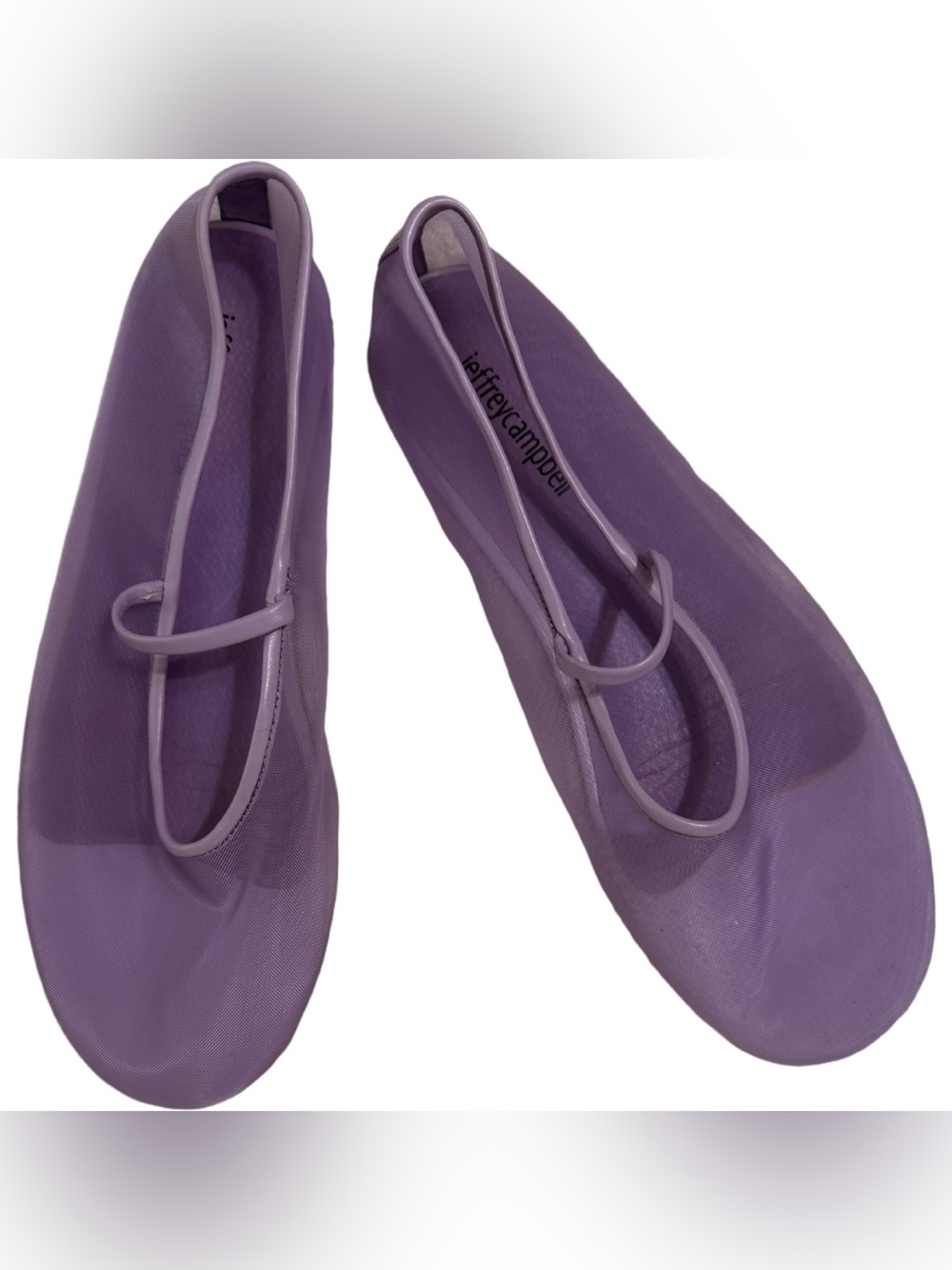 Jeffrey Campbell Moira Mesh Flats Free People Movement Size 8 - Picture 3 of 9